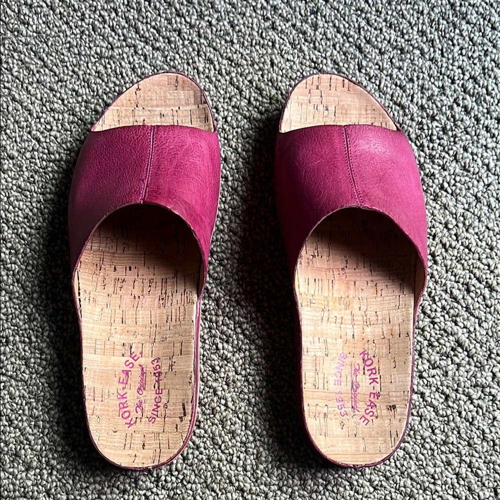 Women's Kork - Ease Tutsi Fuchsia Pink Slide Sandals. Size 11 - Picture 3 of 6